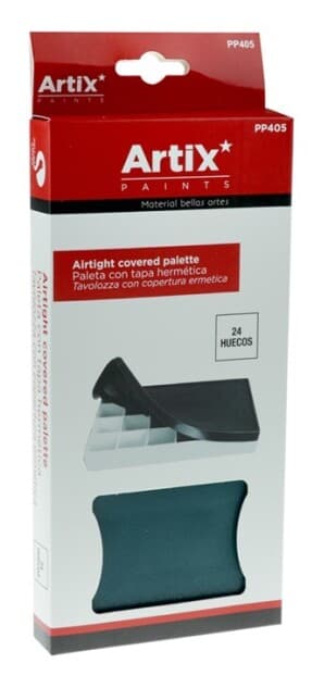 Plastová paleta Artix s těsnícím víkem 24 přihrádek
