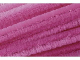 Heyda plyšový drát růžový sytě 8mm 50cm sada