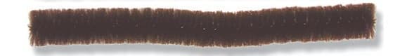 Heyda plyšový drát tmavě hnědý 8 mm 50 cm