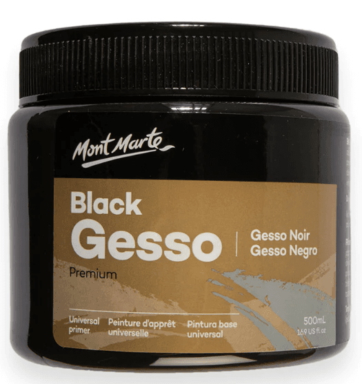 MontMarte černé gesso podkladová báze 500ml kelímek