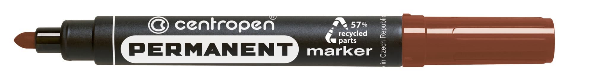 Centropen permanentní popisovač 8566 hnědý kulatý 2,5mm