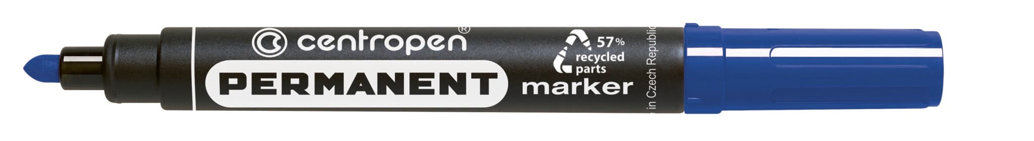 Centropen permanentní popisovač 8566 modrý 2,5mm kulatý hrot