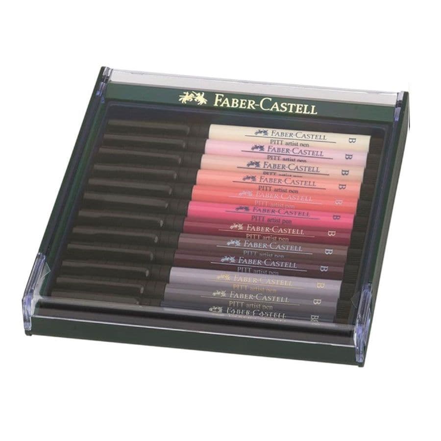 Faber-Castell Pitt Artist Pen B Portrait sada 12 ks