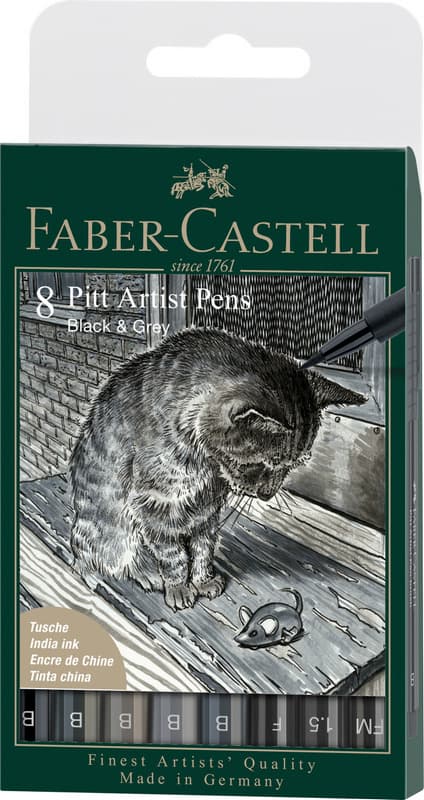 Faber-Castell Pitt Artist Pen Brush Manga Kaoiro sada 6 kusů
