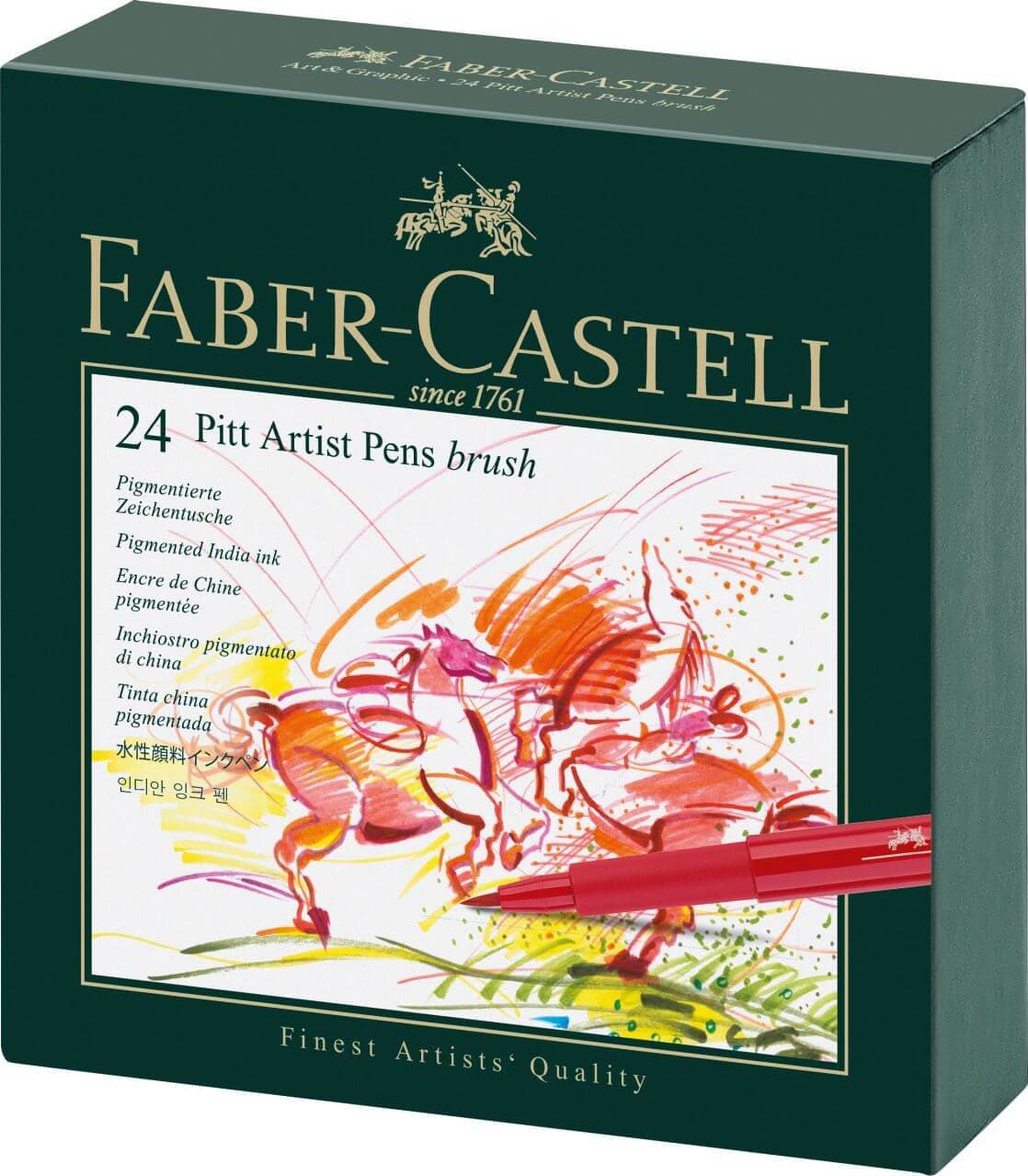 Faber-Castell Pitt Artist Pen Brush Studio Box sada 24 ks