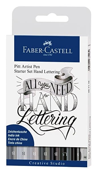 Faber-Castell Pitt Artist Pen Hand Lettering sada 9 ks