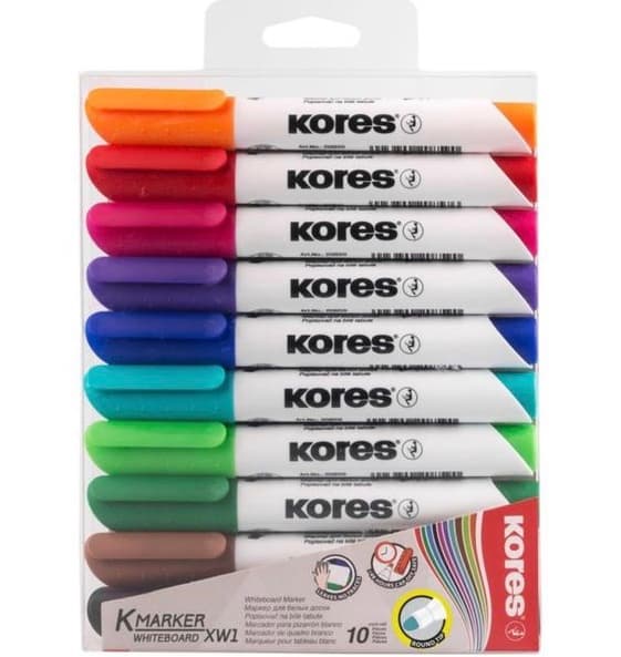 Kores popisovač na bílé tabule sada 10 ks
