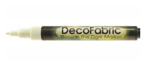 Marvy žlutý popisovač na textil svítící ve tmě