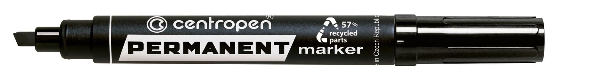 Centropen permanentní popisovač 8576 černý šikmý hrot