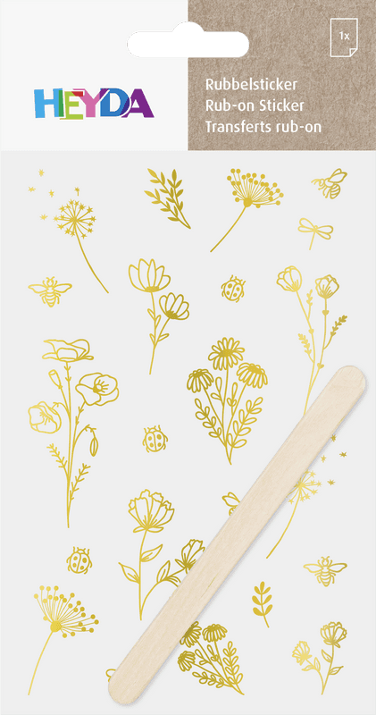 Heyda zlatý propisot louka formát 10x19 cm