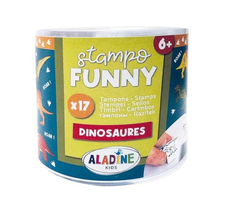 Aladine Stampo Funny razítka dinosauři sada 17 kusů