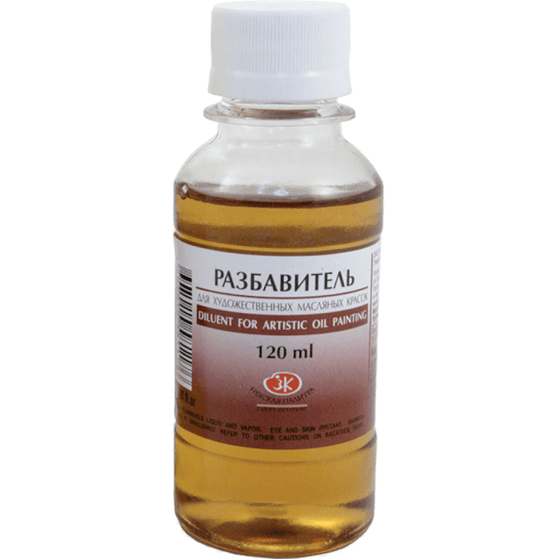 Nevskaya Palitra ředidlo olejových barev 120ml transparentní lahvička