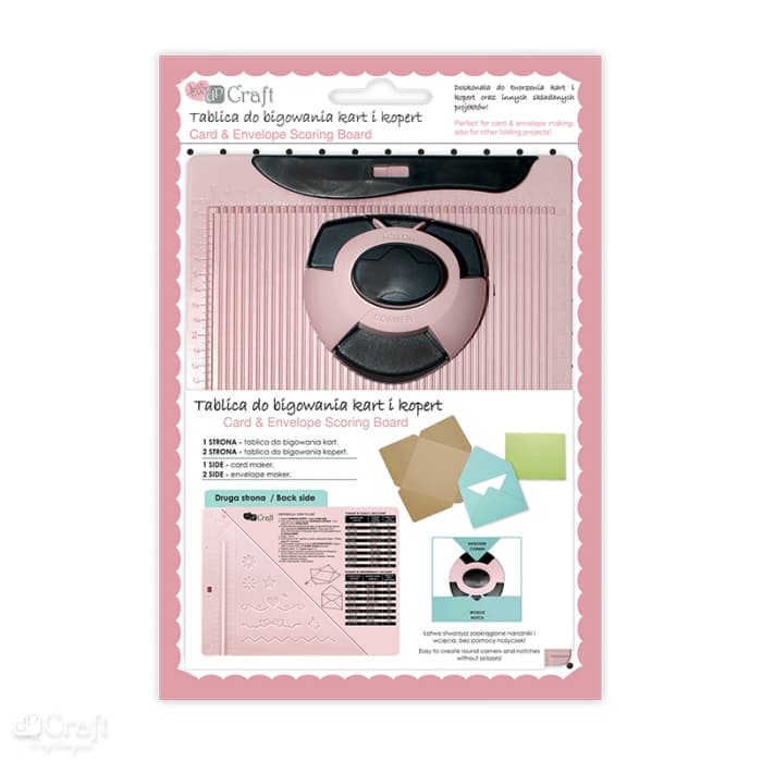 dpCraft rýhovací deska 16x21,5 cm s rohovou děrovačkou