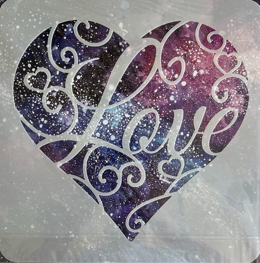 Plastová šablona FINGER Inspire lahve alkohol 30x30 cm