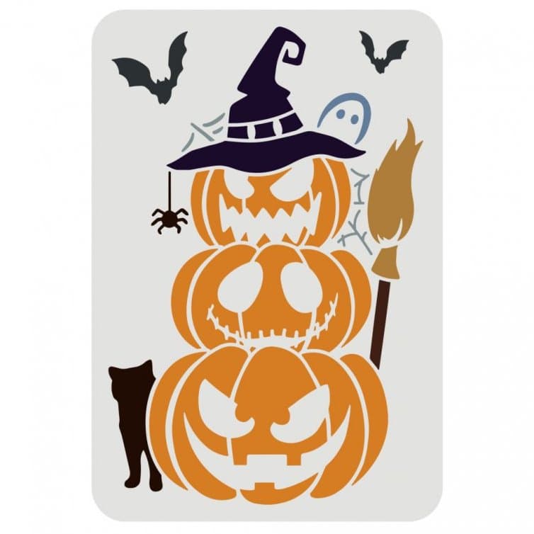 Plastová šablona A4 motiv Slunce a fáze Měsíce FINGER Inspire