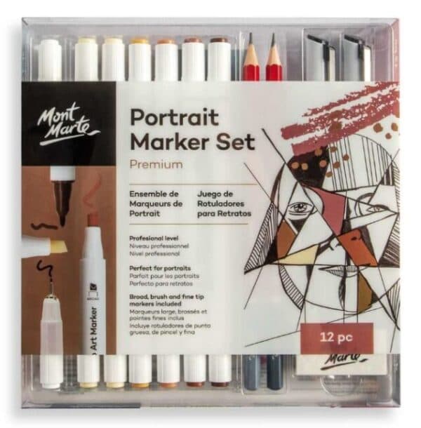 MontMarte sada fixů pro portrétní kresbu a příslušenství