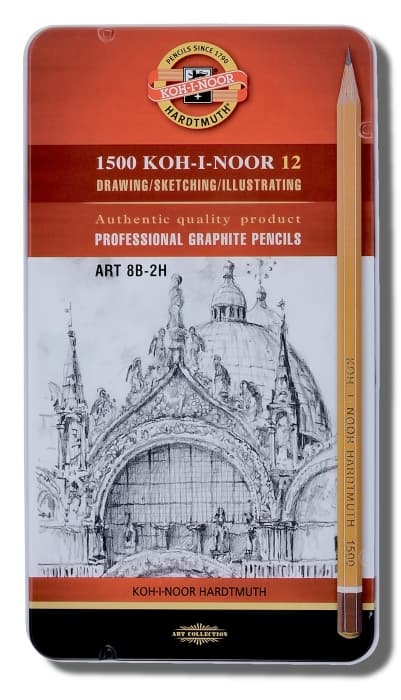 Sada grafitových tužek Koh-i-Noor ART 1502 2H-8B