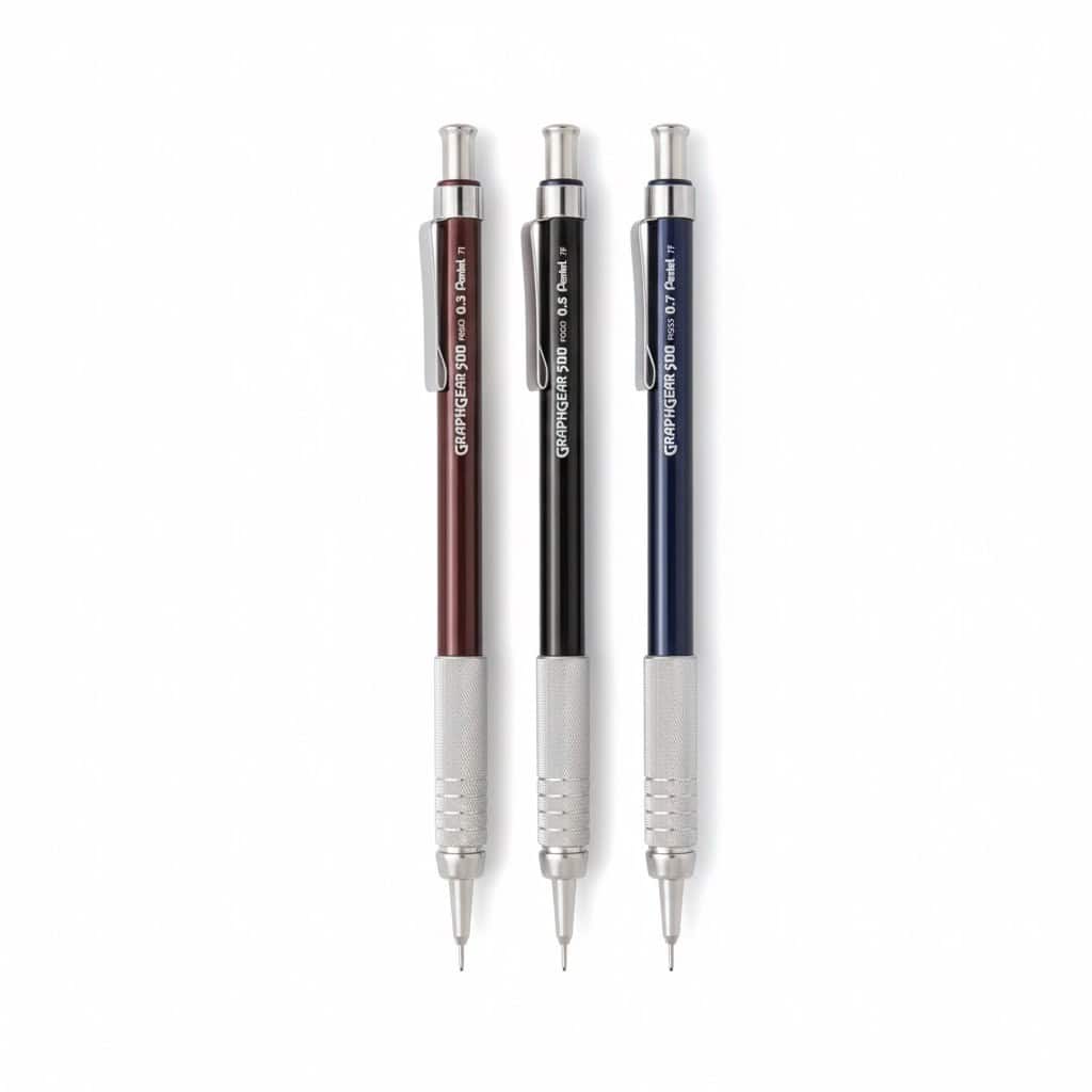 Sada 3 mikrotužek Pentel GraphGear 500 pro technické kreslení