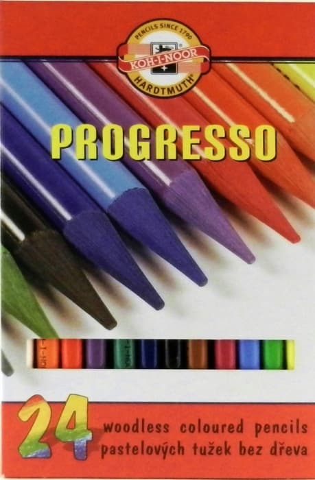 Koh-I-Noor Progresso sada 24 lakovanych pastelek 8758024