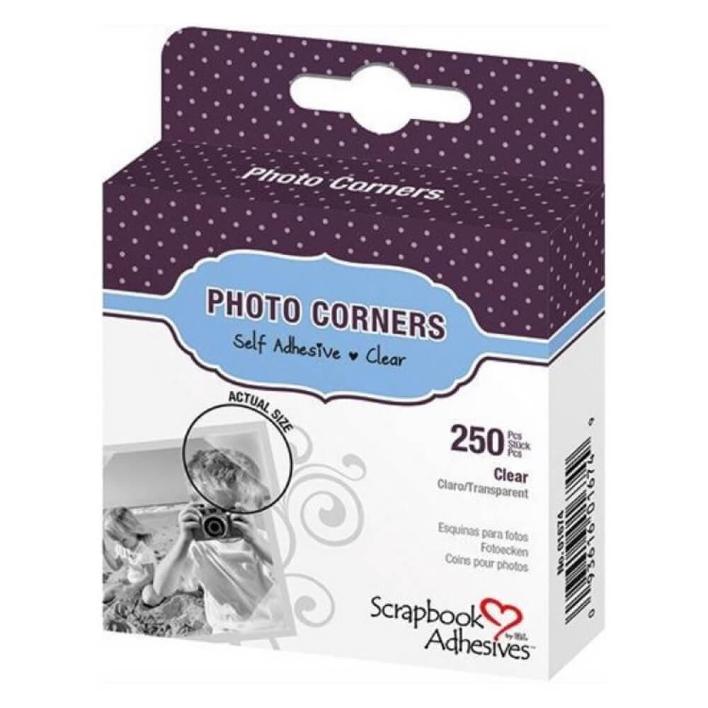 Samolepící průhledné fotorůžky 10 mm Scrapbook Adhesives 250 ks