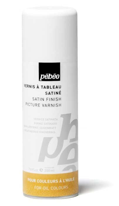 Pébéo saténový malířský lak oleje sprej 200 ml