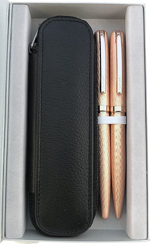 Set kuličkového a plnícího pera Online Eleganza Diamond Rosegold