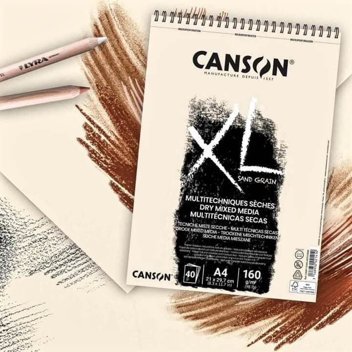 Canson XL Dry Mixed Media skicák A4 kroužková vazba