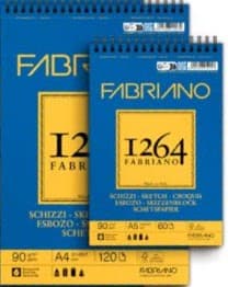 Fabriano 1264 Sketch skicovací blok A5 90g drátěná vazba