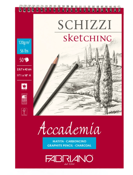 Fabriano Accademia skicák A4 120g spirála 50 listů