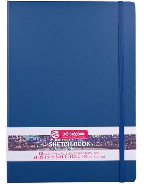 Talens Art Creation Sketch Book skicák A4 modrá tvrdá vazba