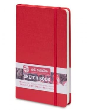 Talens Art Creation skicák červená tvrdá vazba 140g