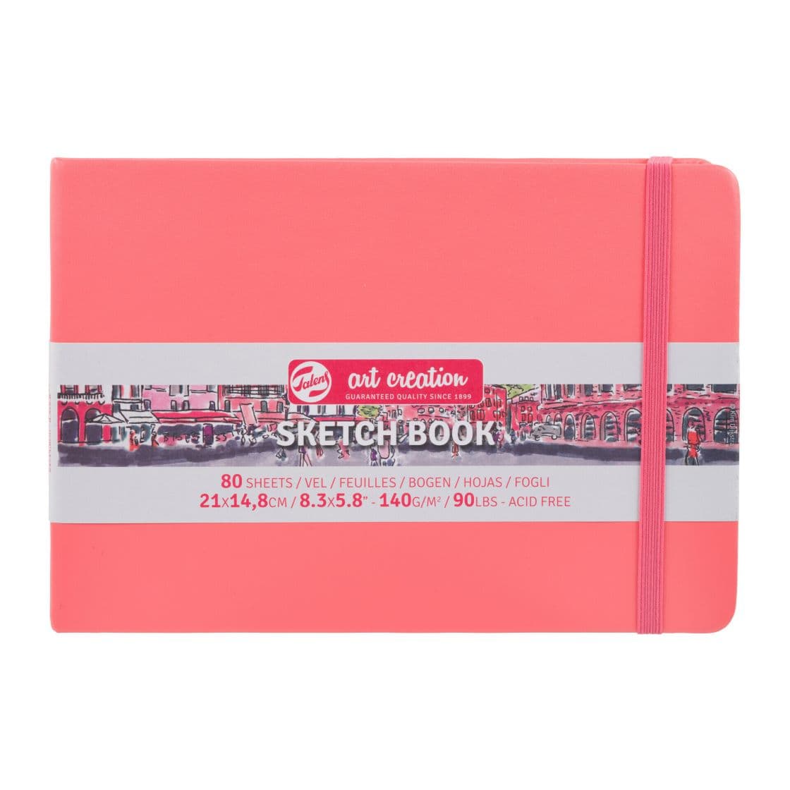 Royal Talens skicák Art Creativo červený korálový lepená vazba