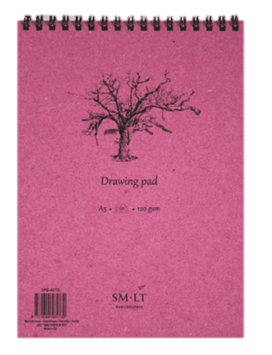 SM.LT Skicák Drawing A4 120g kovová kroužková vazba