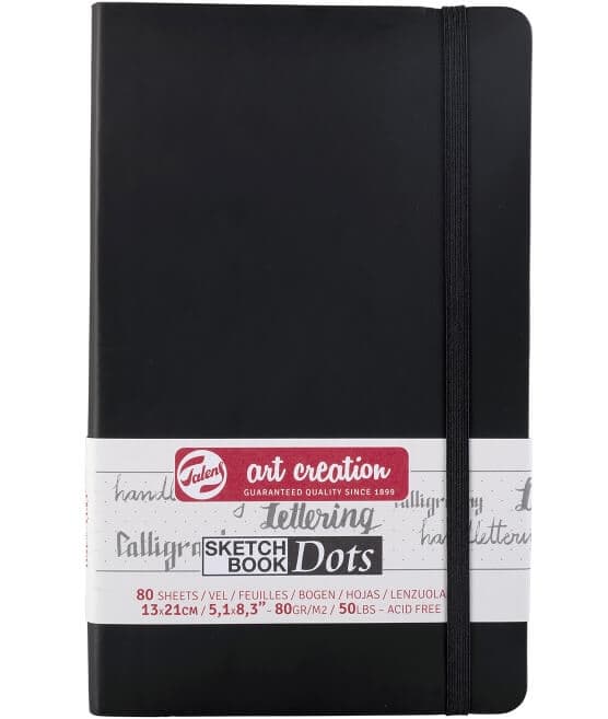 Talens Art Creation skicák tečkovaný černý 13x21 cm