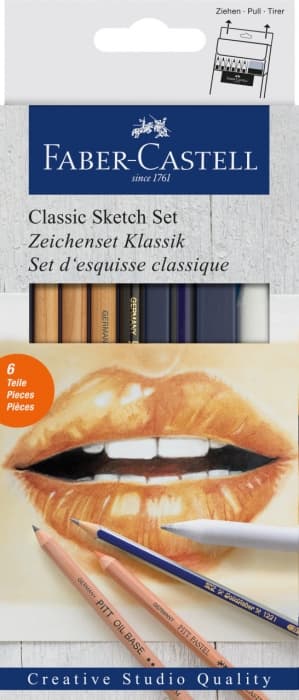 Faber-Castell Goldfaber Classic sada uhly a rudky skicování