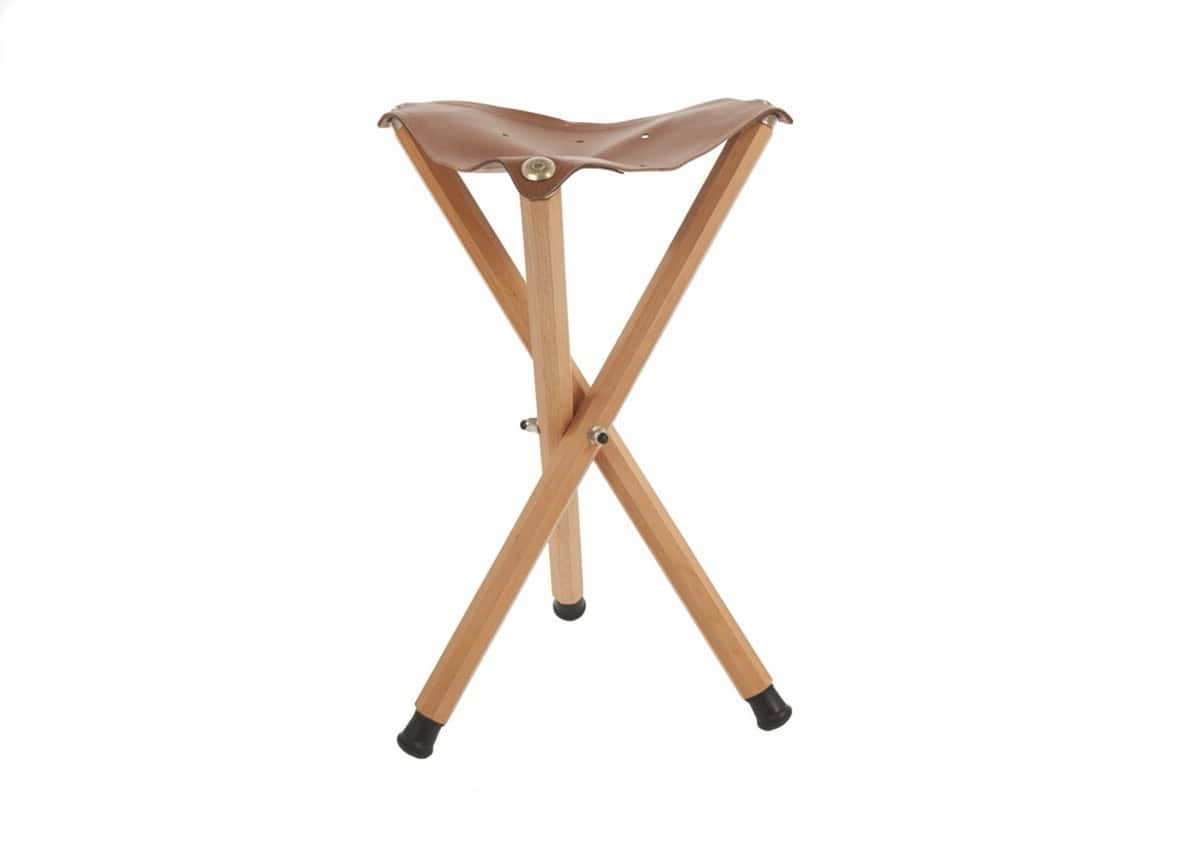 Mabef skládací přenosná malířská židlička bukové dřevo kůže