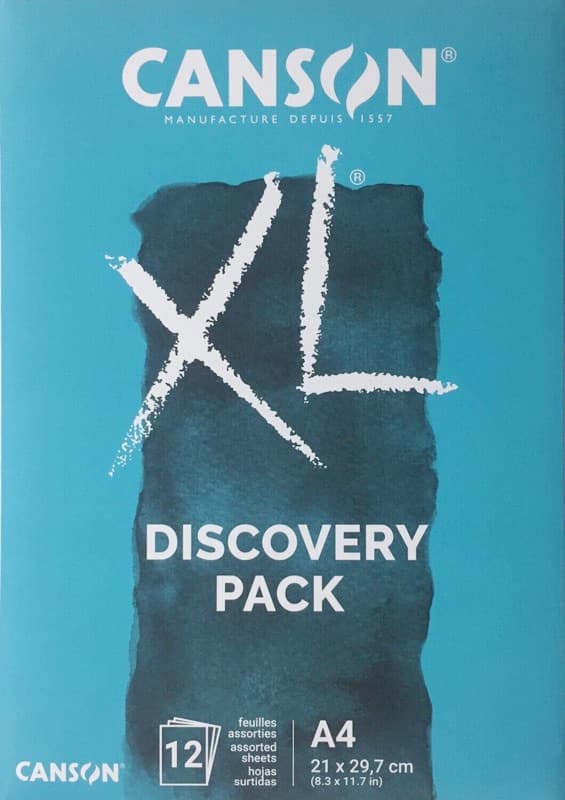 Canson XL Discovery Pack akvarelové mix media papíry A4
