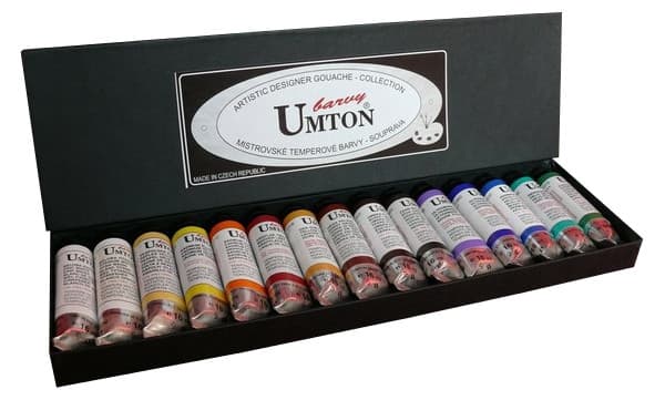 Souprava mistrovských temperových barev Umton 15x16 ml