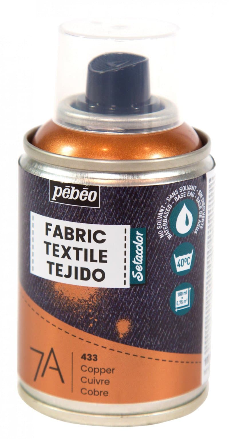 Pébéo Setacolor sprej na textil měděná metalická barva 100ml
