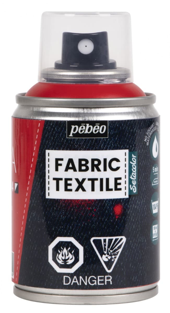 Pébéo Setacolor 7A červený sprej na textil 100ml