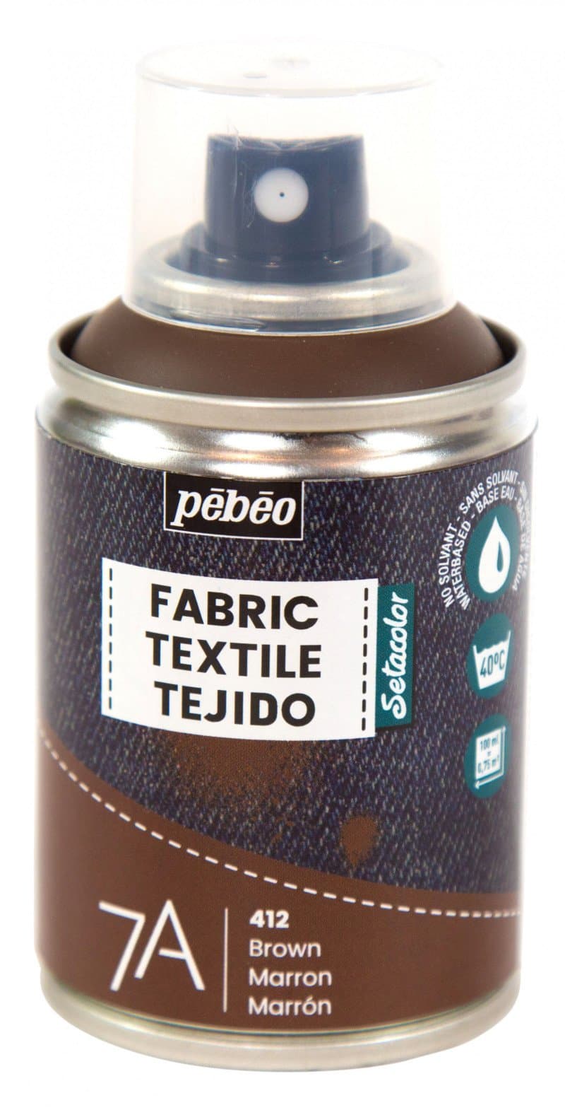 Pébéo Setacolor hnědý sprej na textil 100ml