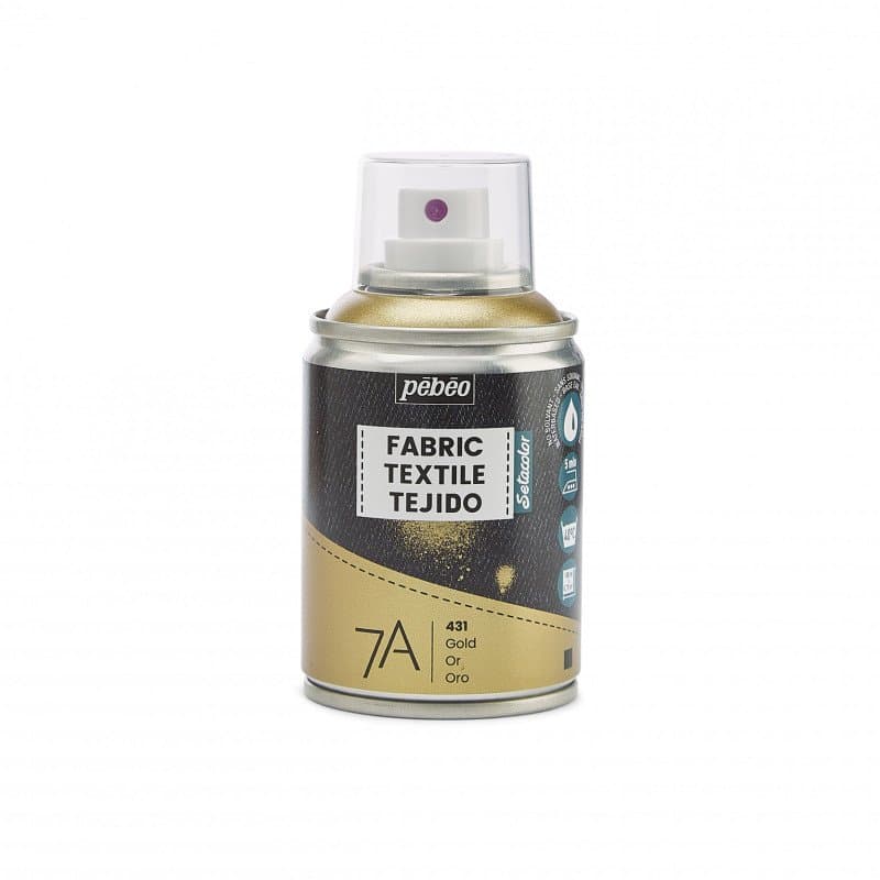 Pébéo Setacolor zlatý metalický sprej na textil 100ml