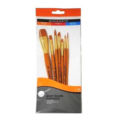 Daler Rowney Simply syntetické štětce sada 7 kusů