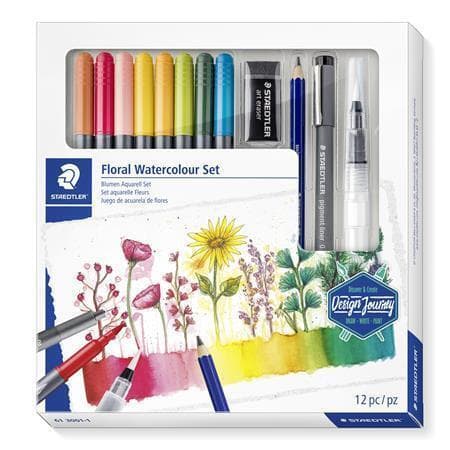 Štětcové fixy Staedtler Design Journey Floral 8 barev sada