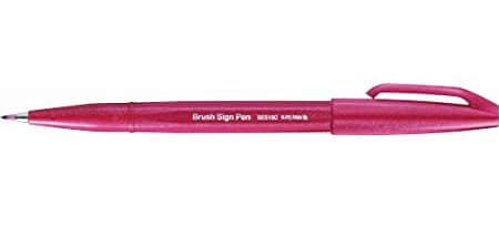Pentel Brush Pen Sign SES15 štětcový fix bordó