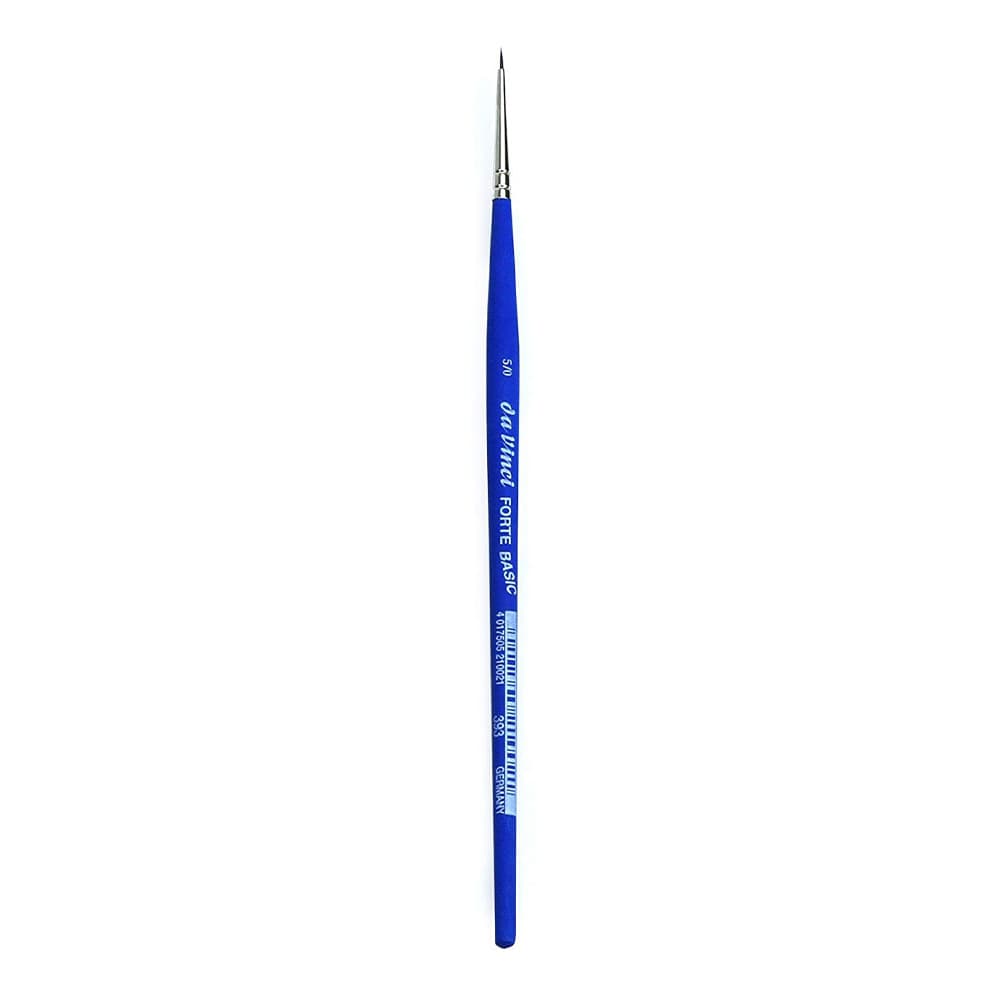 DaVinci Forte Basic modrý kulatý štětec velikost 5/0 syntetický