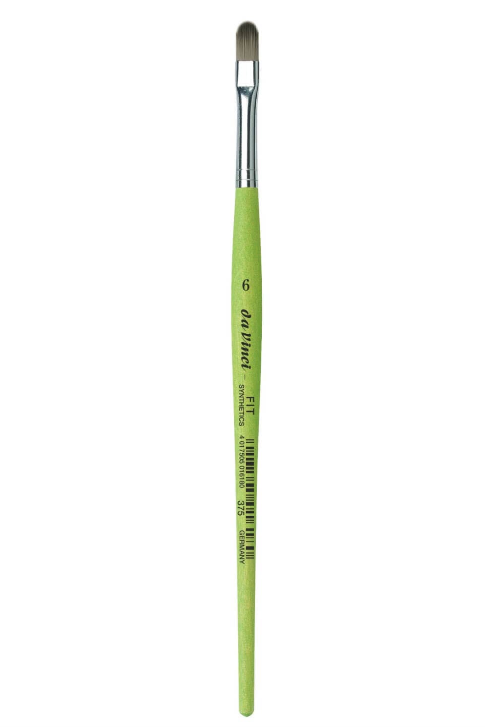 DaVinci zelený jazýček 375-6 syntetický štětec krátký
