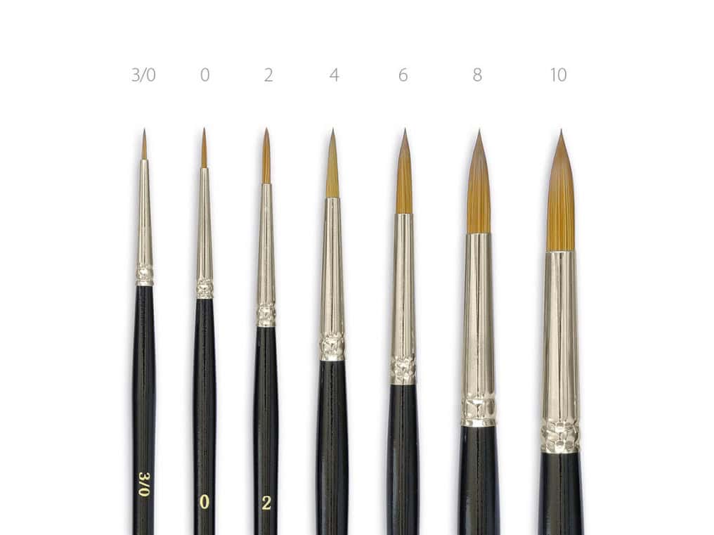 Simply-T Fontaine kulatý štětec 02 akvarel hedvábí syntetický