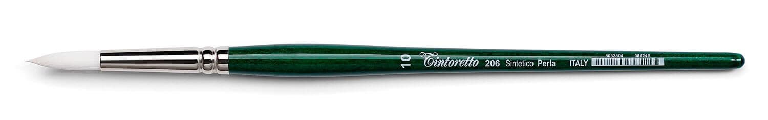 Tintoretto Perla 206-12 kulatý syntetický štětec krátký akryl