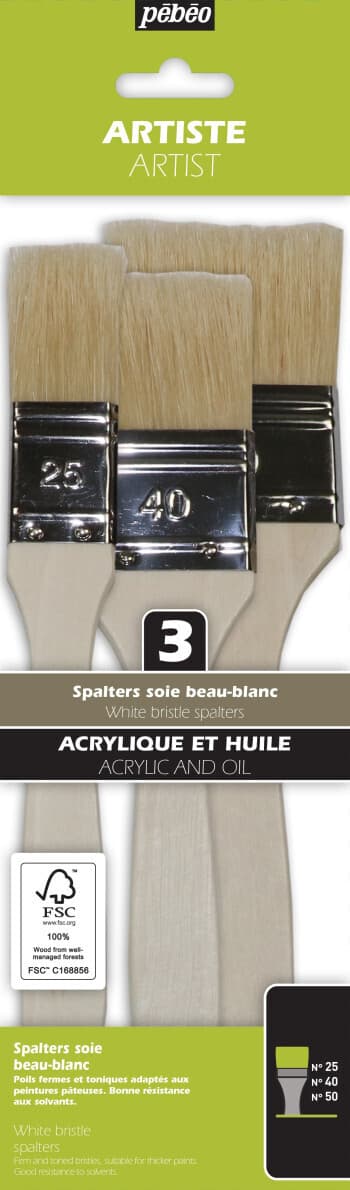 Pébéo WB spalter sada štětců 25 40 50 mm